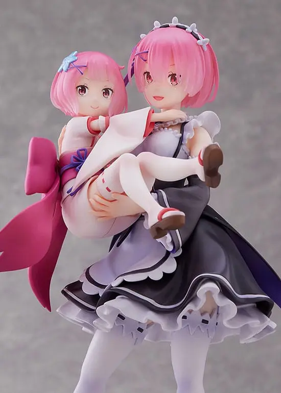 Re:Zero Starting Life in Another World PVC Kip 1/7 Ram & Childhood Ram 23 cm fotografija proizvoda