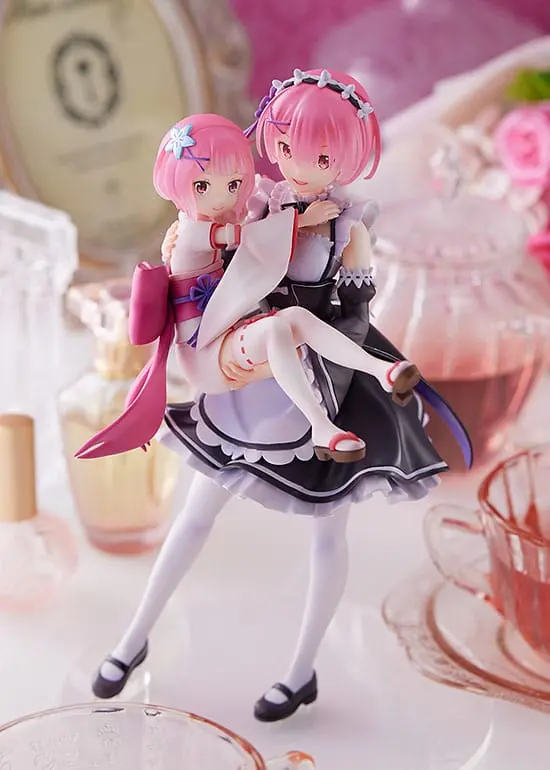 Re:Zero Starting Life in Another World PVC Kip 1/7 Ram & Childhood Ram 23 cm fotografija proizvoda