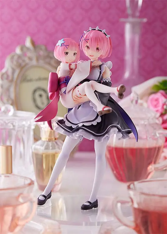 Re:Zero Starting Life in Another World PVC Kip 1/7 Ram & Childhood Ram 23 cm fotografija proizvoda