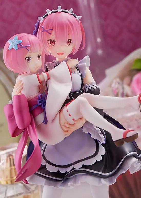 Re:Zero Starting Life in Another World PVC Kip 1/7 Ram & Childhood Ram 23 cm fotografija proizvoda