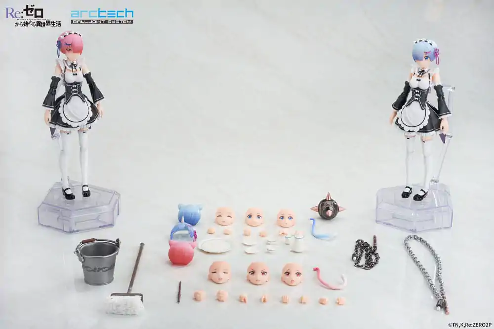 Re:Zero Starting Life in Another World Arctech Posable Series akcijske figure 2-Pack 1/8 Rem & Ram 20 cm fotografija proizvoda