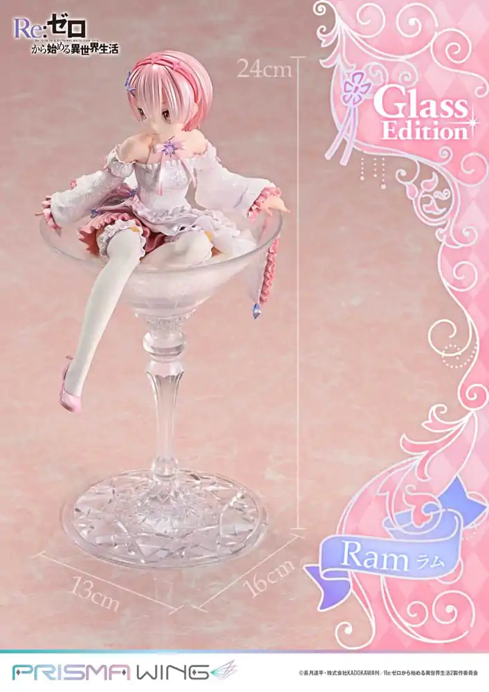 Re:ZERO Starting Life in Another World Prisma Wing PVC Kip 1/7 Ram Glass Edition 24 cm fotografija proizvoda