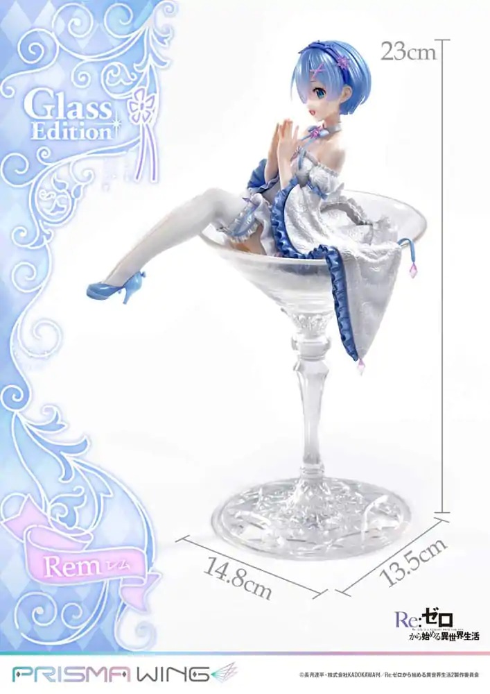 Re:Zero - Starting Life in Another World Prisma Wing PVC kip 1/7 Rem Glass Edition 23 cm fotografija proizvoda