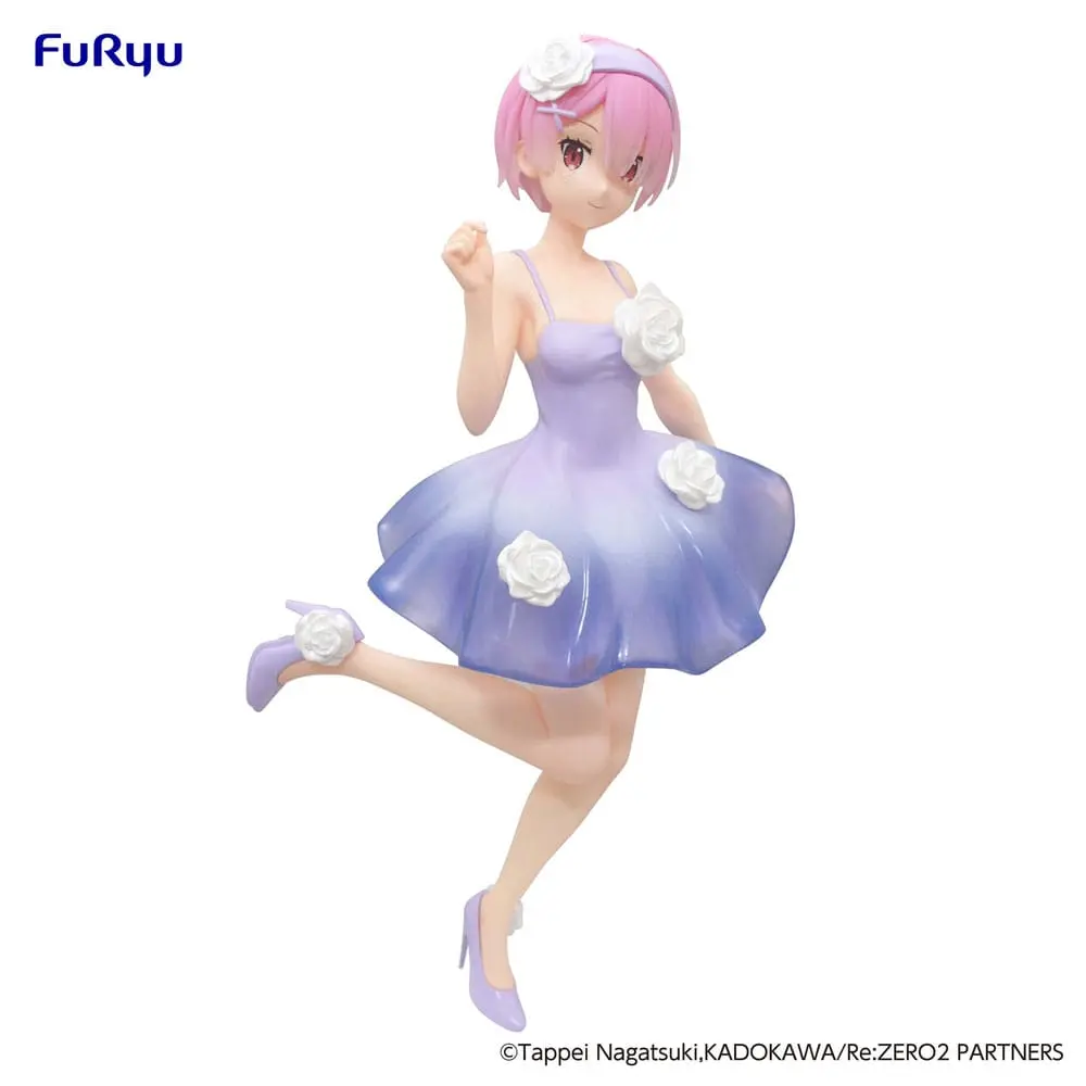 Re:Zero Trio-Try-iT Bunnies PVC statua Ram Flower Dress 21 cm fotografija proizvoda