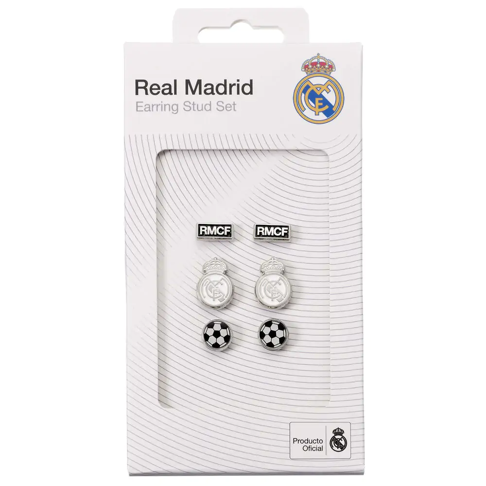 Real Madrid komplet 3 para naušnica fotografija proizvoda