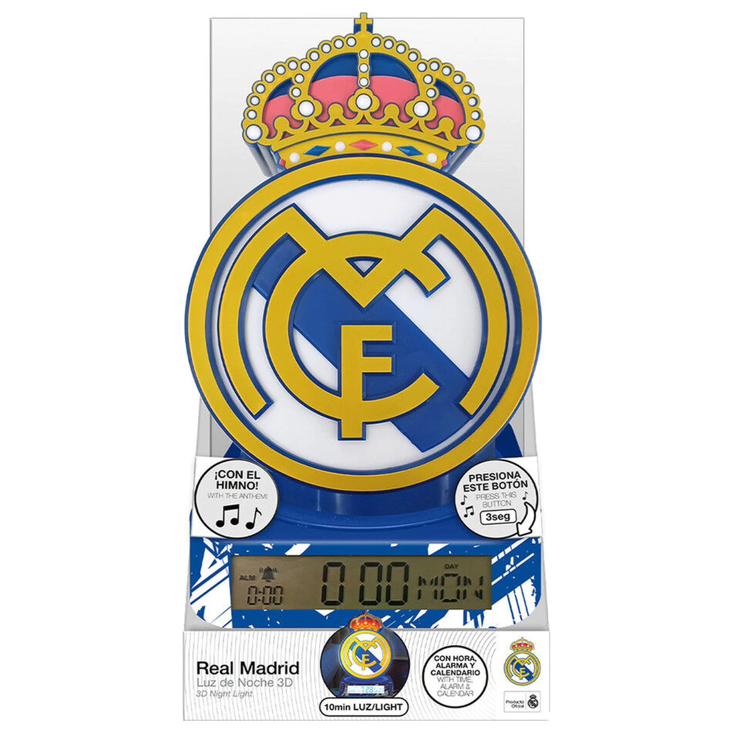 Real Madrid 3D lampa s alarmom fotografija proizvoda