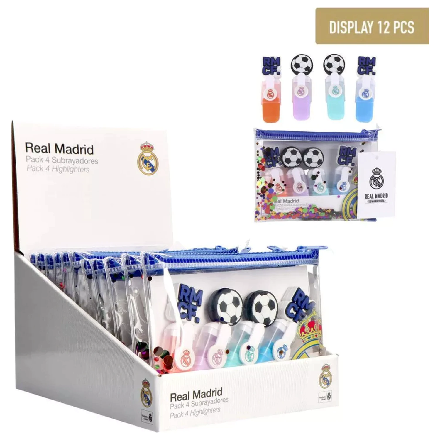 Real Madrid Ball Mini Set od 4 flomastera/markera fotografija proizvoda