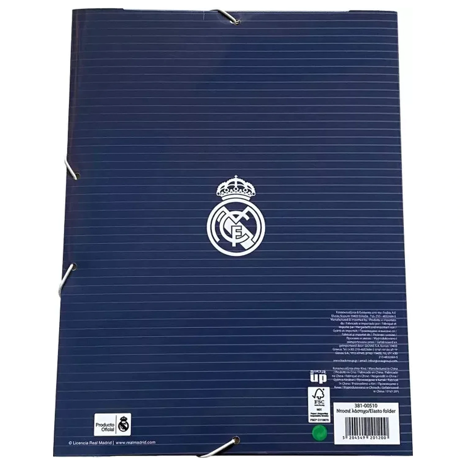 Real Madrid Plava A/4 elastična mapa fotografija proizvoda