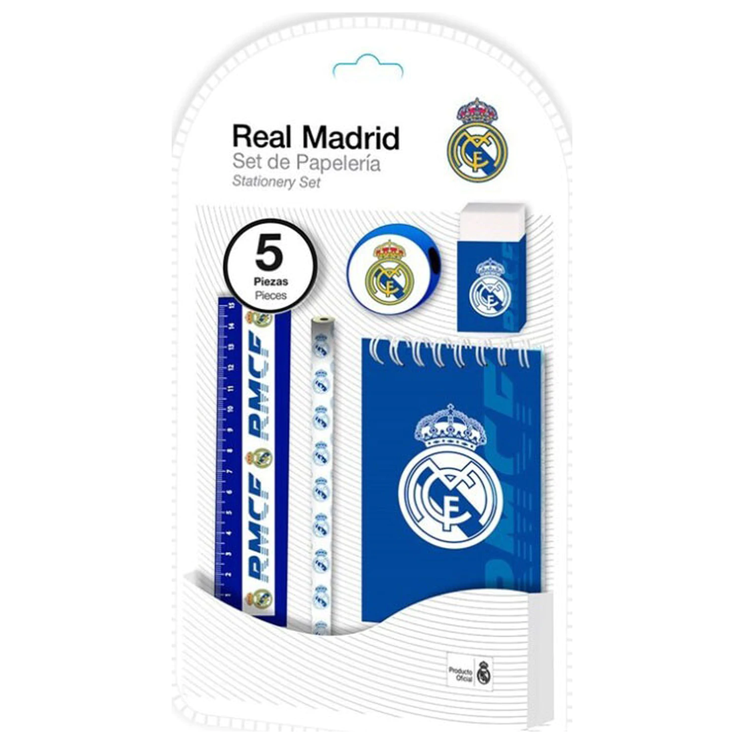 Real Madrid Emblem Set pribora za pisanje, 5-dijelni fotografija proizvoda