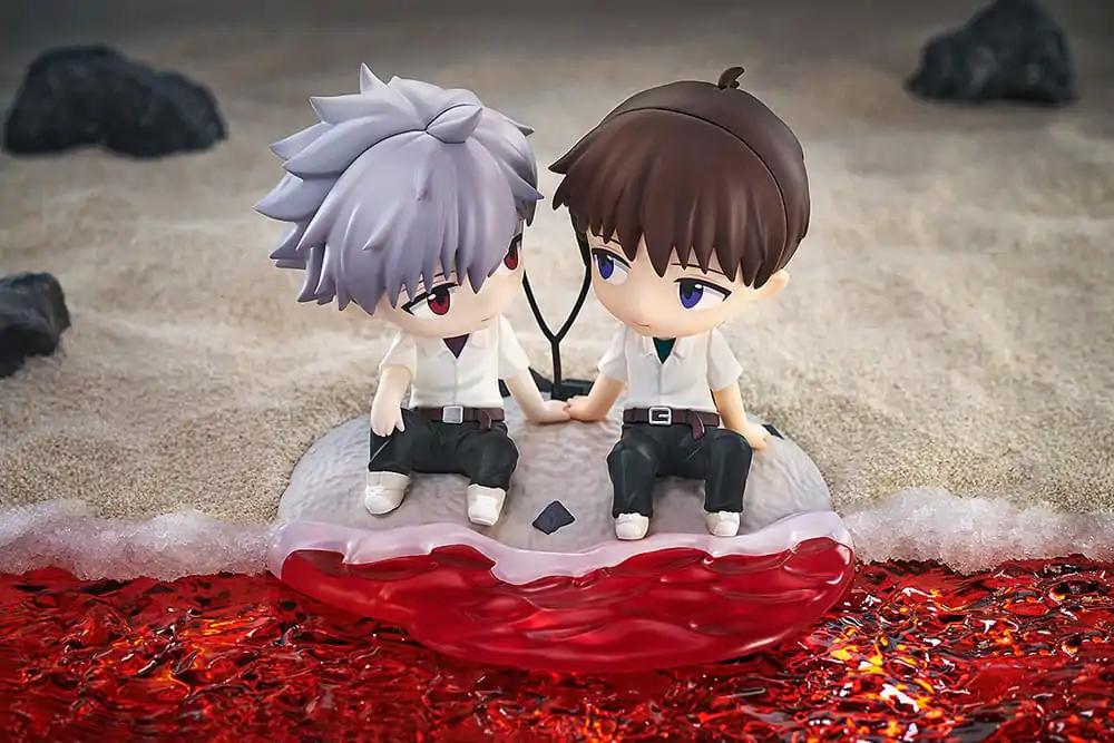 Rebuild of Evangelion Chibi Figura Shinji Ikari & Kaworu Nagisa 8 cm fotografija proizvoda