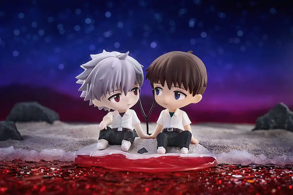Rebuild of Evangelion Chibi Figura Shinji Ikari & Kaworu Nagisa 8 cm fotografija proizvoda