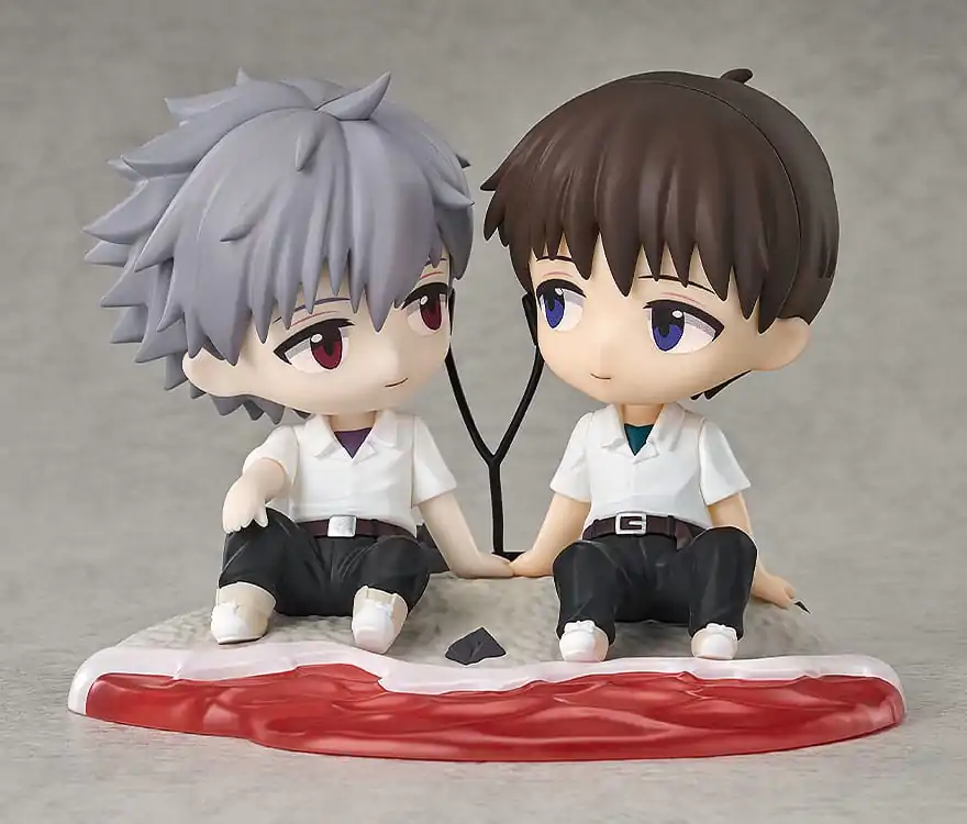 Rebuild of Evangelion Chibi Figura Shinji Ikari & Kaworu Nagisa 8 cm fotografija proizvoda