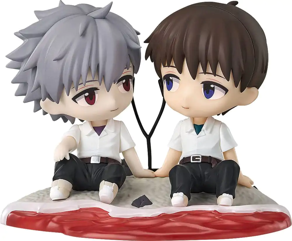 Rebuild of Evangelion Chibi Figura Shinji Ikari & Kaworu Nagisa 8 cm fotografija proizvoda