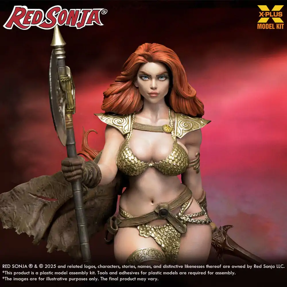 Red Sonja plastični model kit 1/8 Red Sonja ponovno izdanje 27 cm fotografija proizvoda