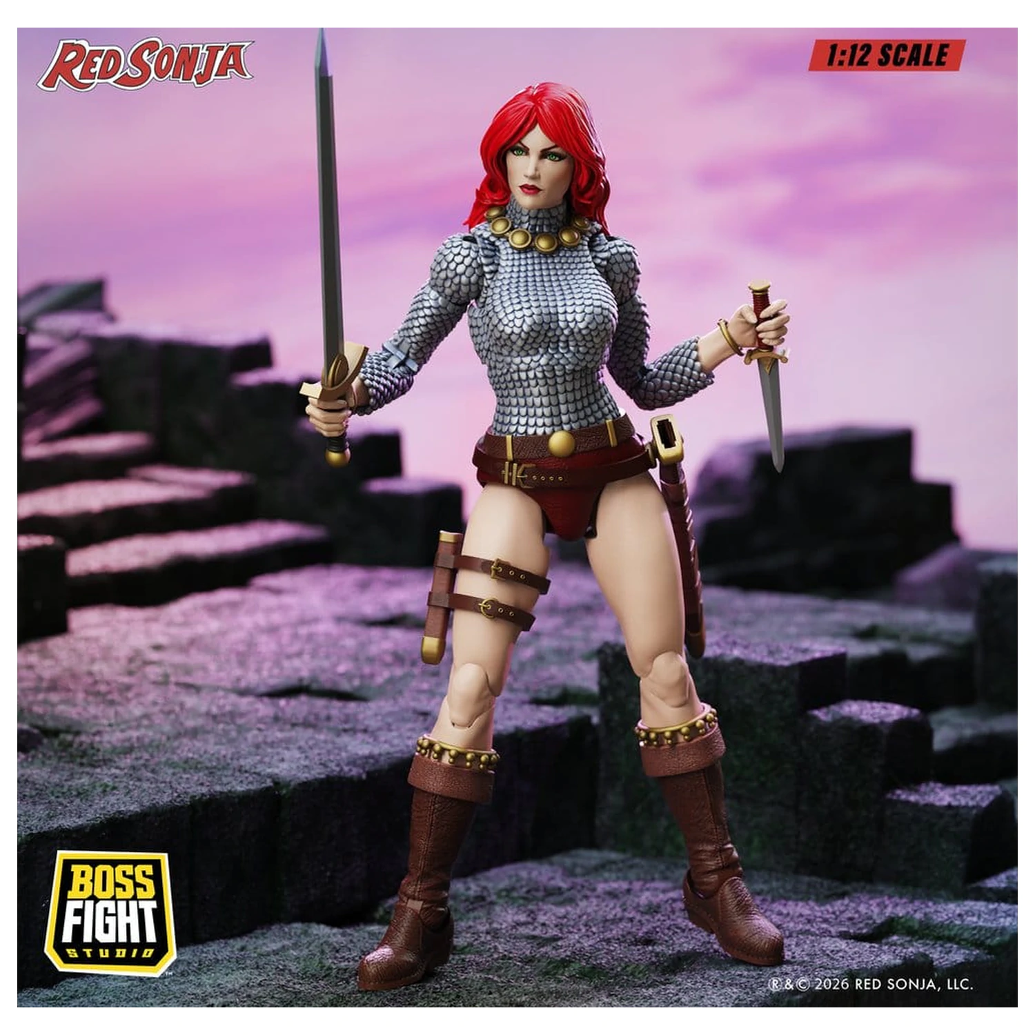 Red Sonja Epic H.A.C.K.S. Akcijska figura 1/12 omjer Immortal Red Sonja fotografija proizvoda