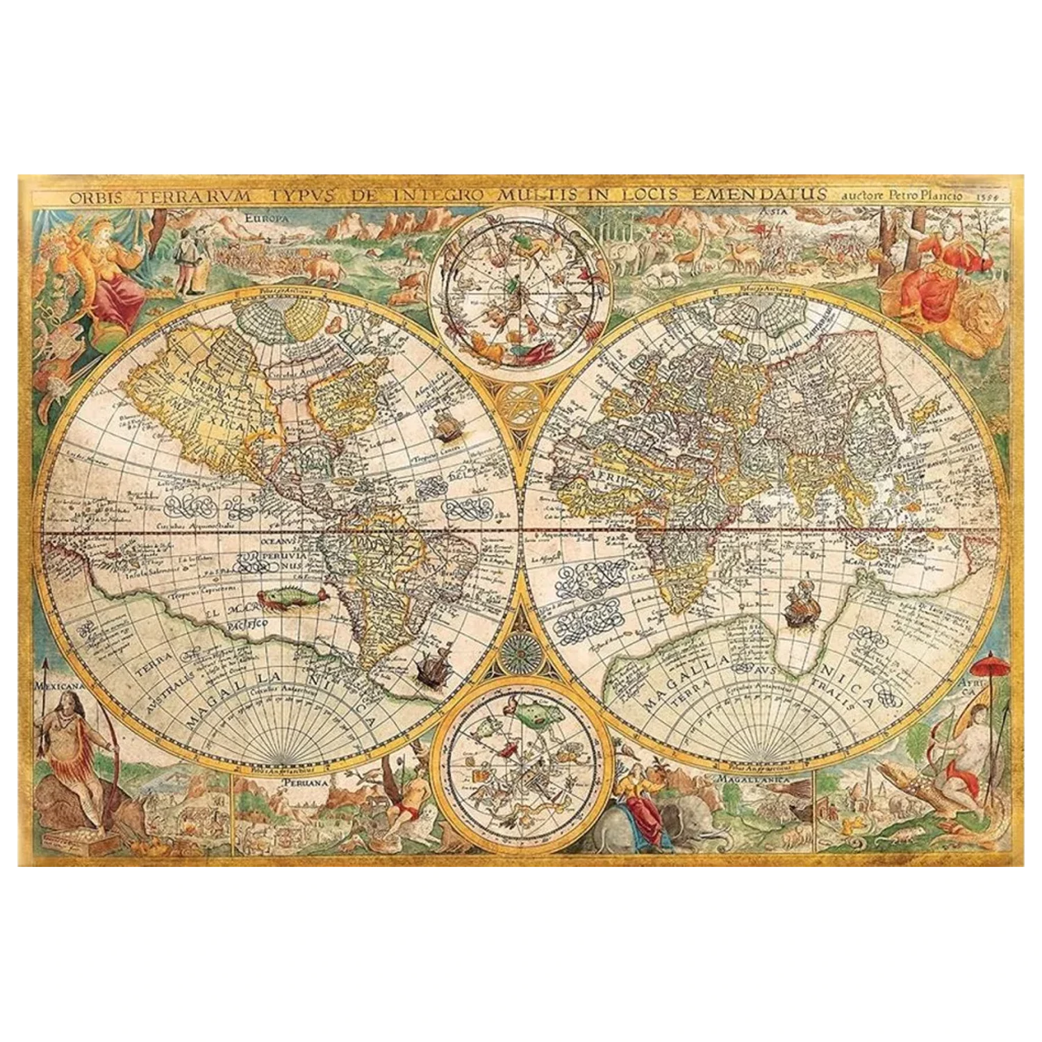Old Map Ancient puzzle od 2000 dijelova fotografija proizvoda