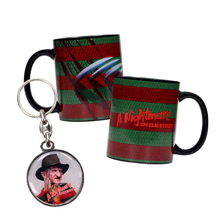 A Nightmare on Elm Street Šalica i metalni privjesak za ključeve fotografija proizvoda