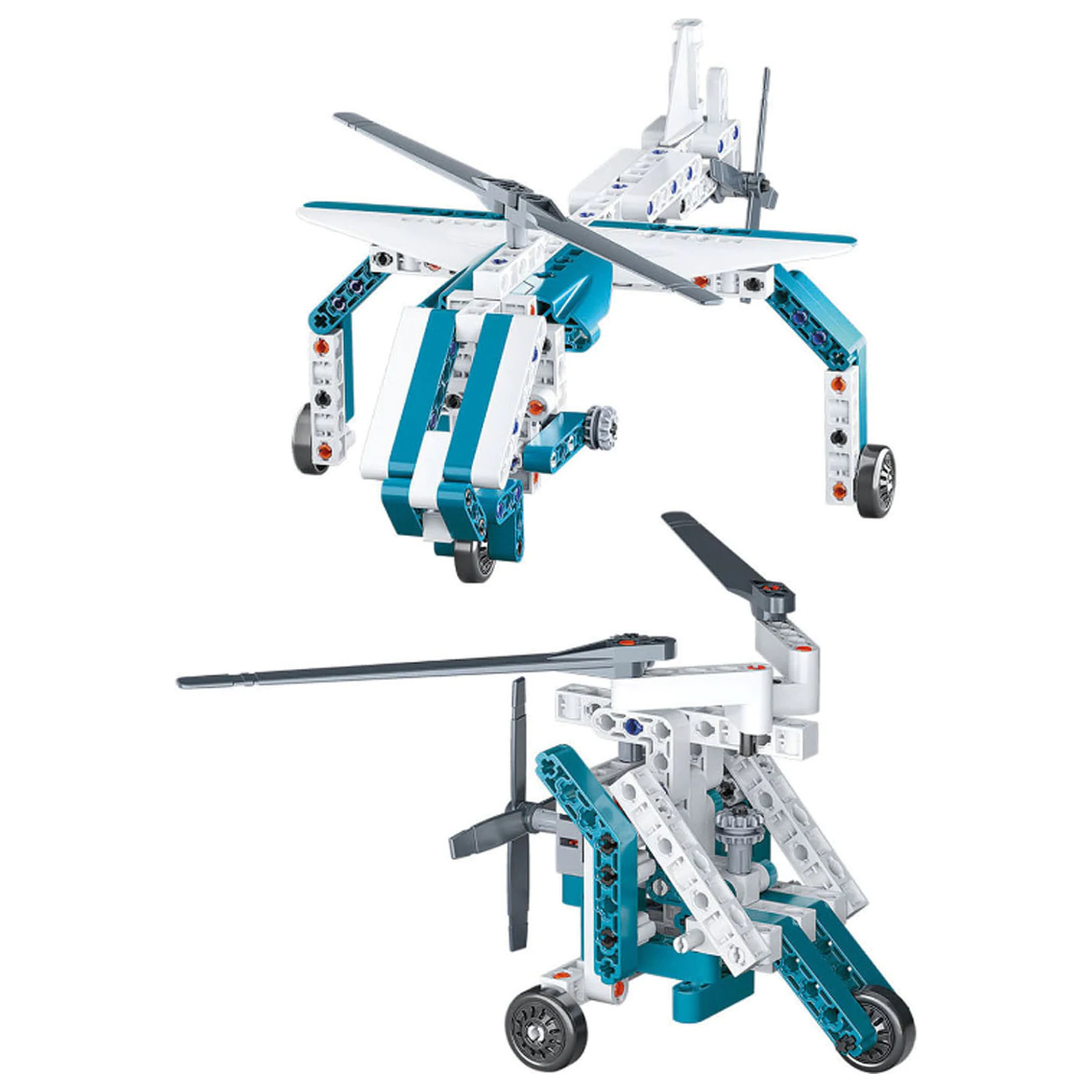Mehanika aviona i helikoptera 10 u 1 konstruktorska igračka fotografija proizvoda