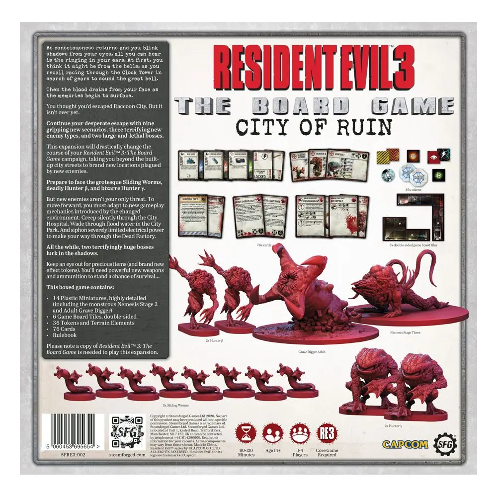 Resident Evil 3 The Board Game Expansion Grad u ruševinama *English Version* - Proširenje za društvenu igru fotografija proizvoda