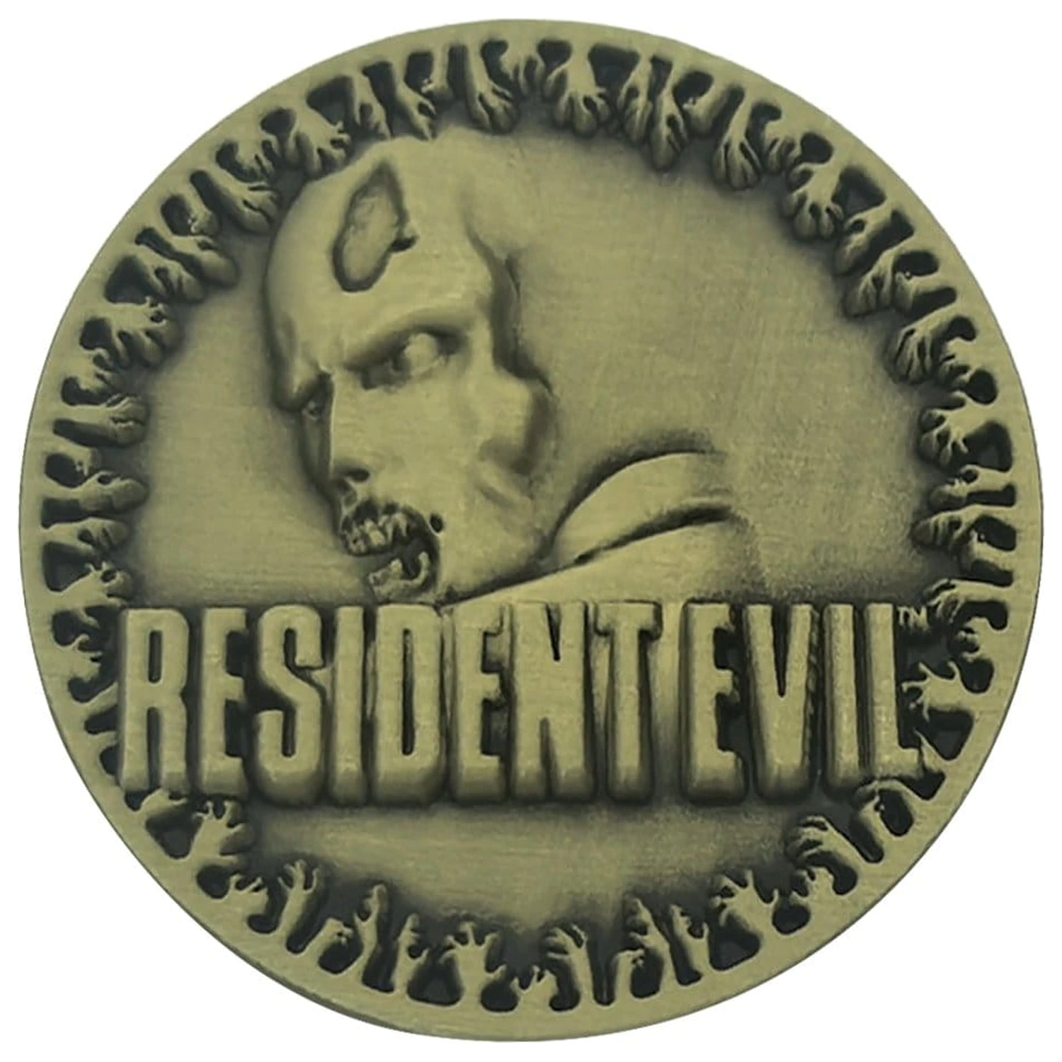 Resident Evil kolekcionarski novčić 30. godišnjica starinski mjed fotografija proizvoda
