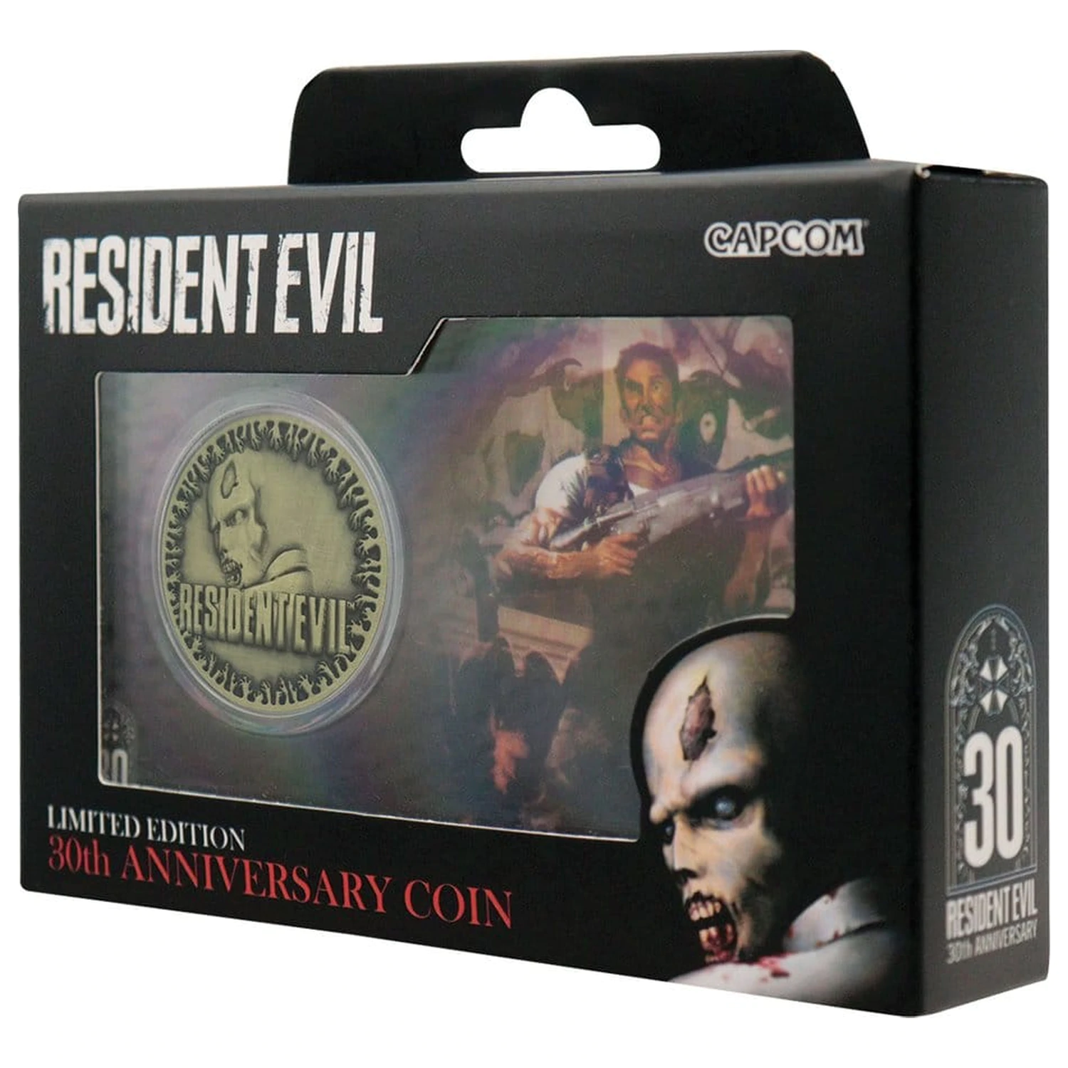 Resident Evil kolekcionarski novčić 30. godišnjica starinski mjed fotografija proizvoda