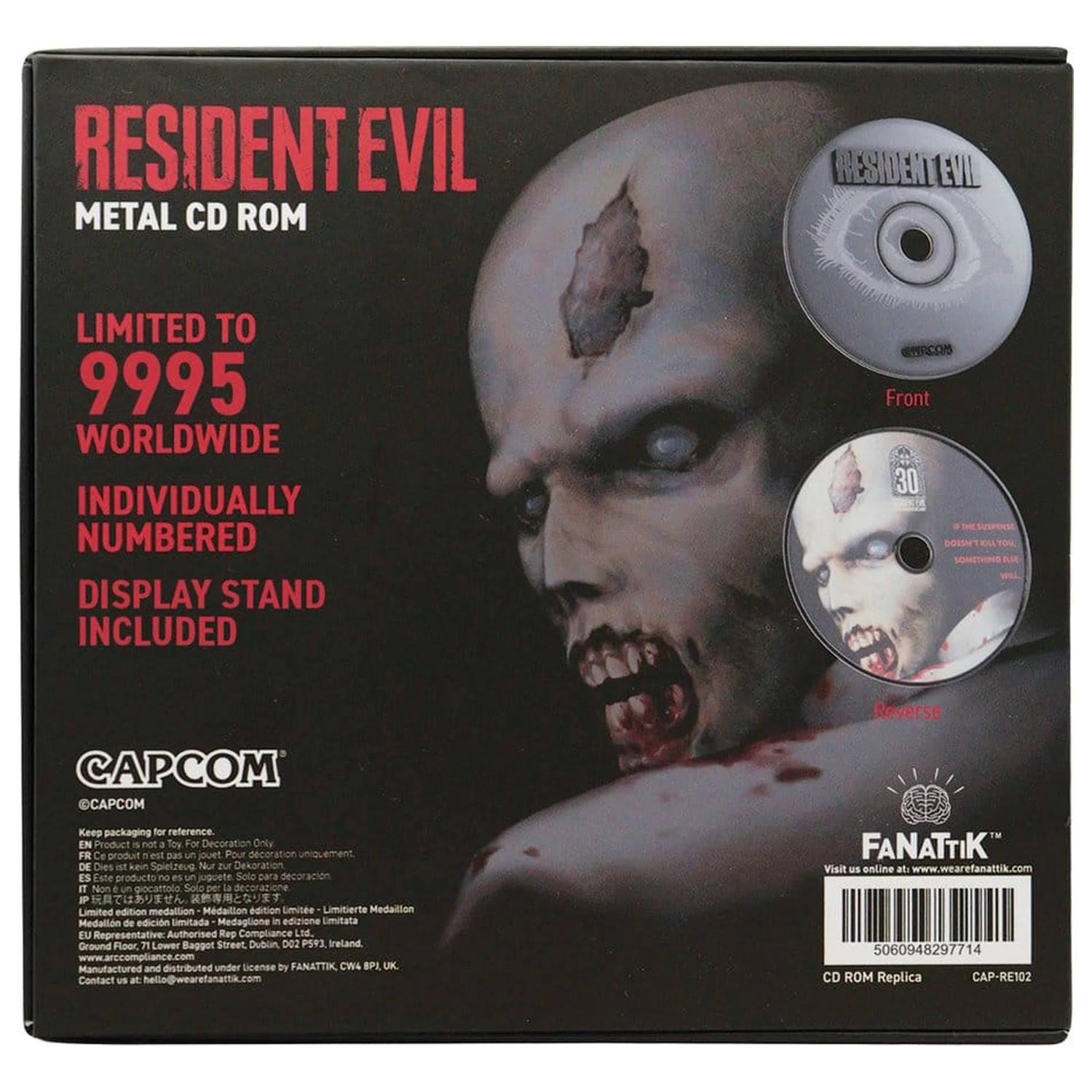 Resident Evil Replika CD-ROM 30. Godišnjica Ograničeno izdanje 11 cm fotografija proizvoda