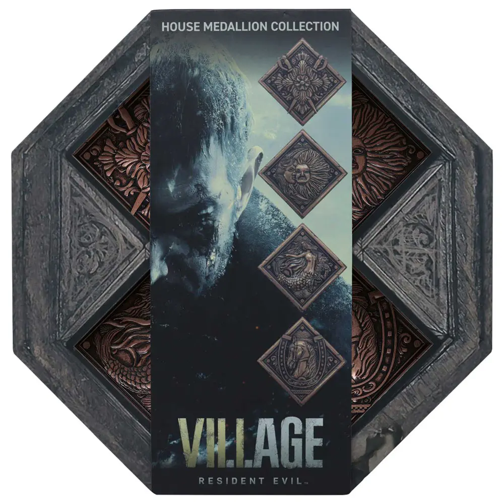 Resident Evil VIII Medallion Set House Crest Limited Edition Set medaljona grbova kuće, limitirano izdanje fotografija proizvoda