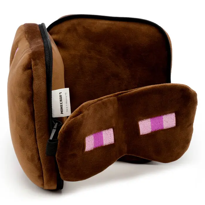 Relaxeazzz Minecraft Enderman putni jastuk i maska za oči fotografija proizvoda