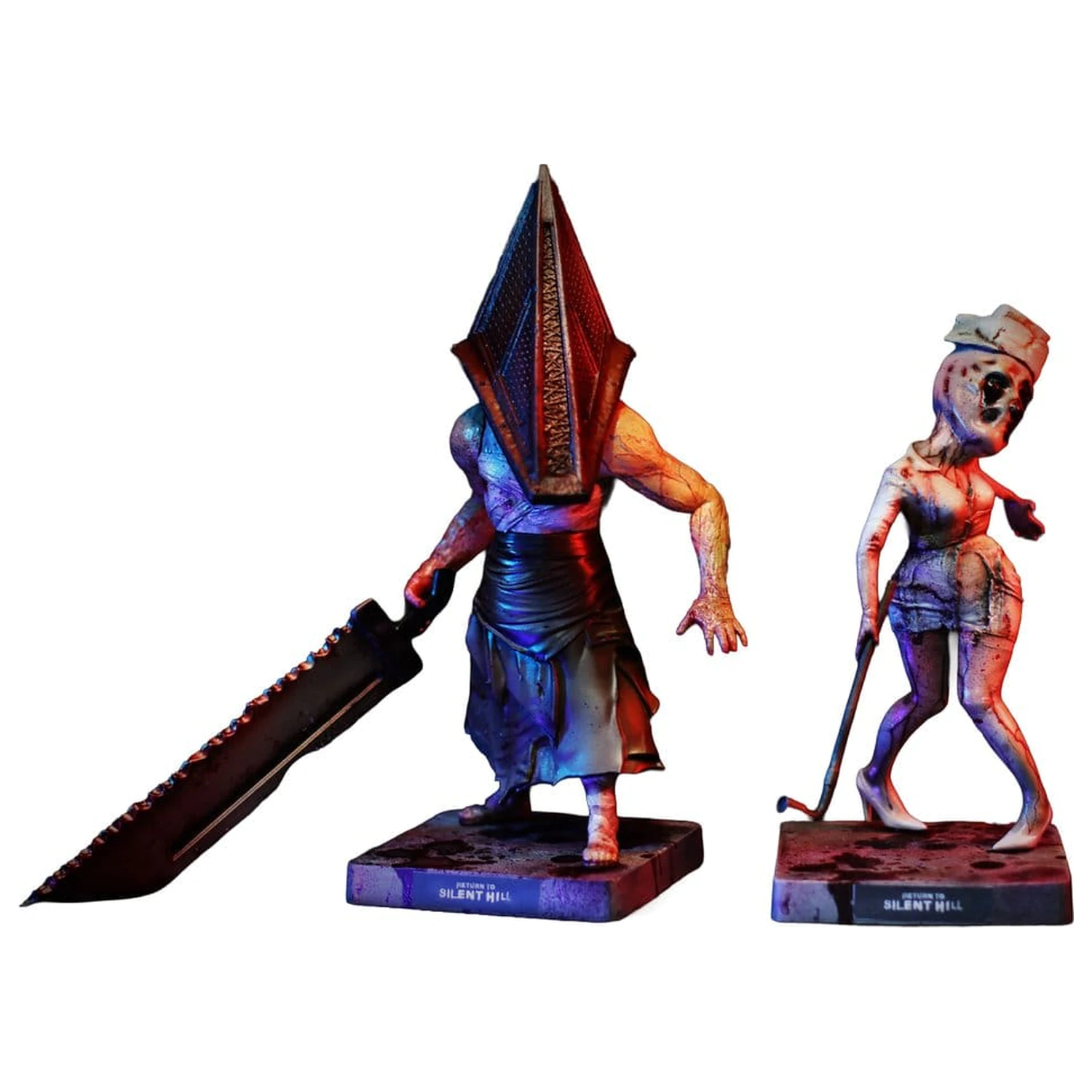 Return to Silent Hill (2026) DefoStyle Figure set od 2 komada Pyramid Head 20 cm & Bubble Head Nurse 17 cm fotografija proizvoda