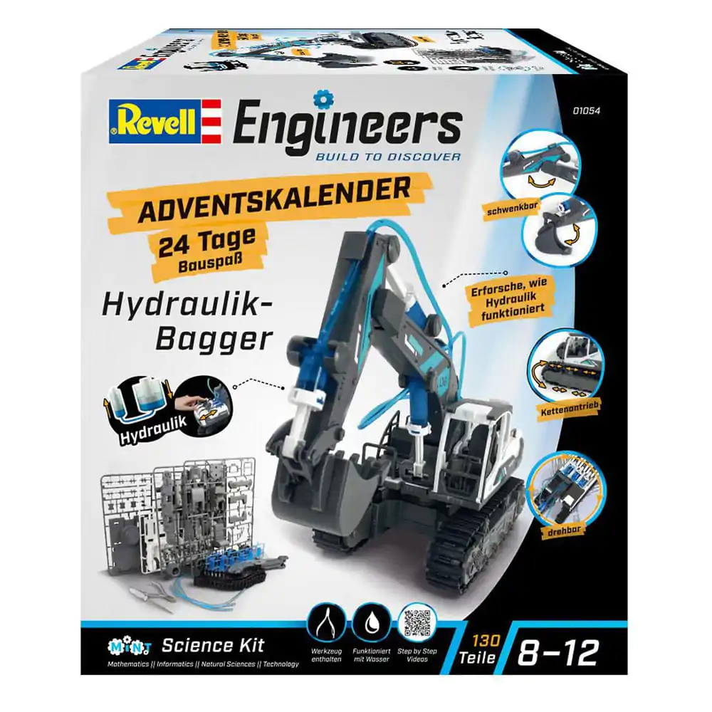 Revell Engineers Advent Calendar Hidraulični bager model set fotografija proizvoda
