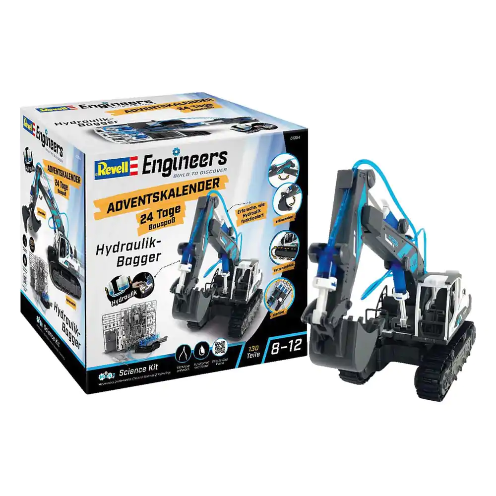 Revell Engineers Advent Calendar Hidraulični bager model set fotografija proizvoda