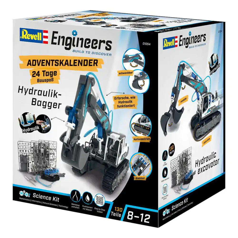 Revell Engineers Advent Calendar Hidraulični bager model set fotografija proizvoda