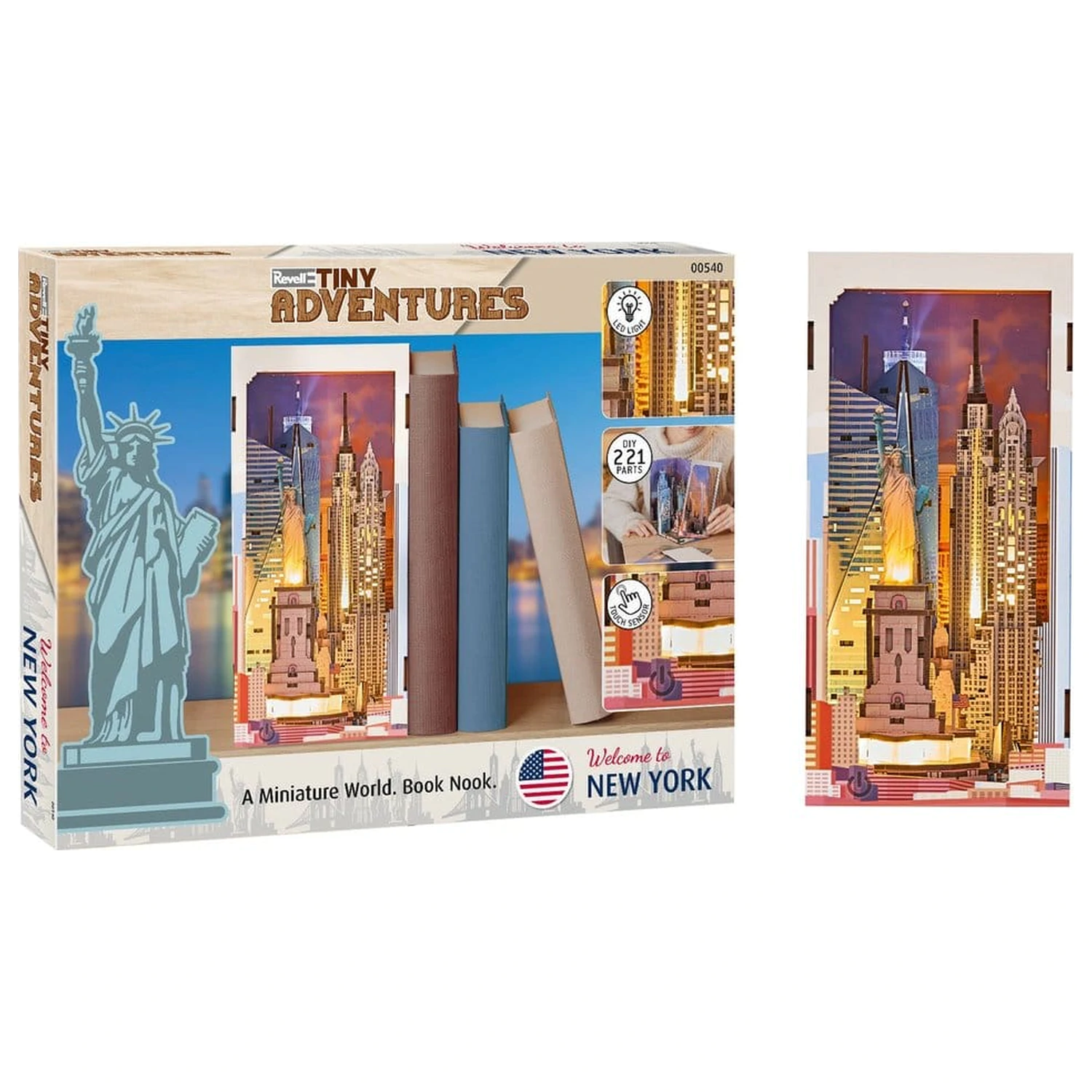 Revell Tiny Adventures Book Nook Mini Diorama New York 18 cm fotografija proizvoda
