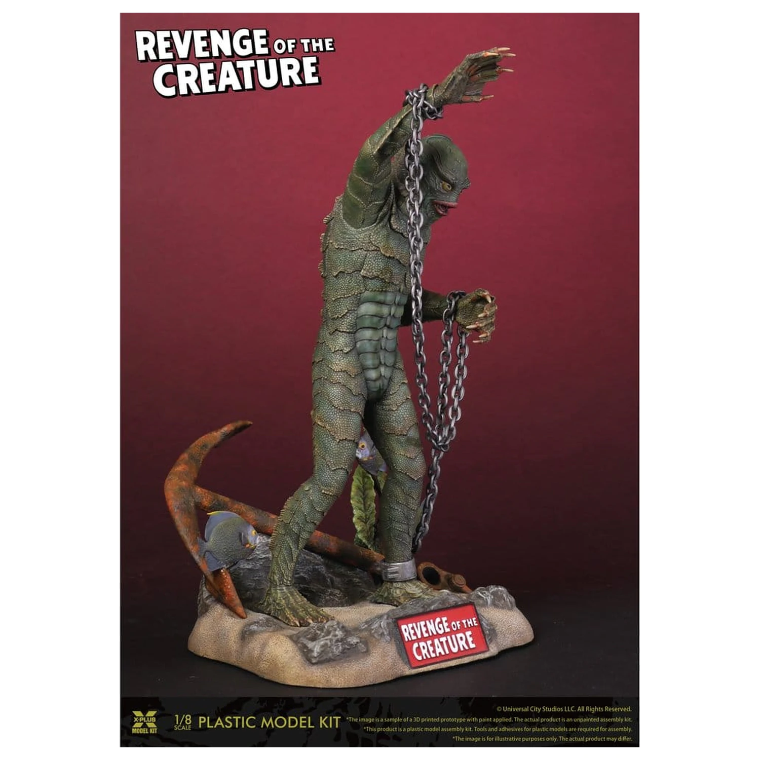 Revenge of the Creature plastični model kit 1/8 Revenge of the Creature 28 cm (reprodukcija) fotografija proizvoda