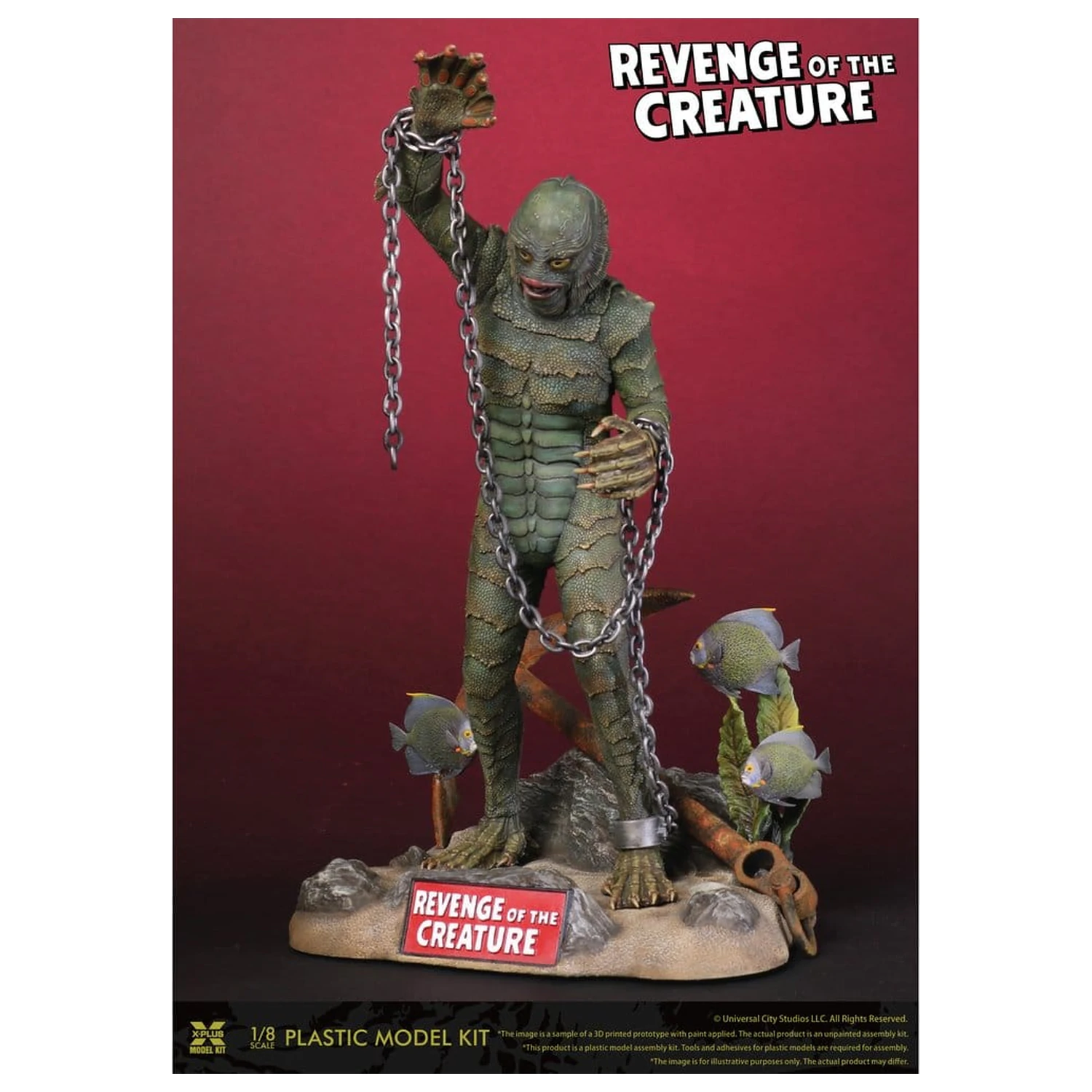 Revenge of the Creature plastični model kit 1/8 Revenge of the Creature 28 cm (reprodukcija) fotografija proizvoda