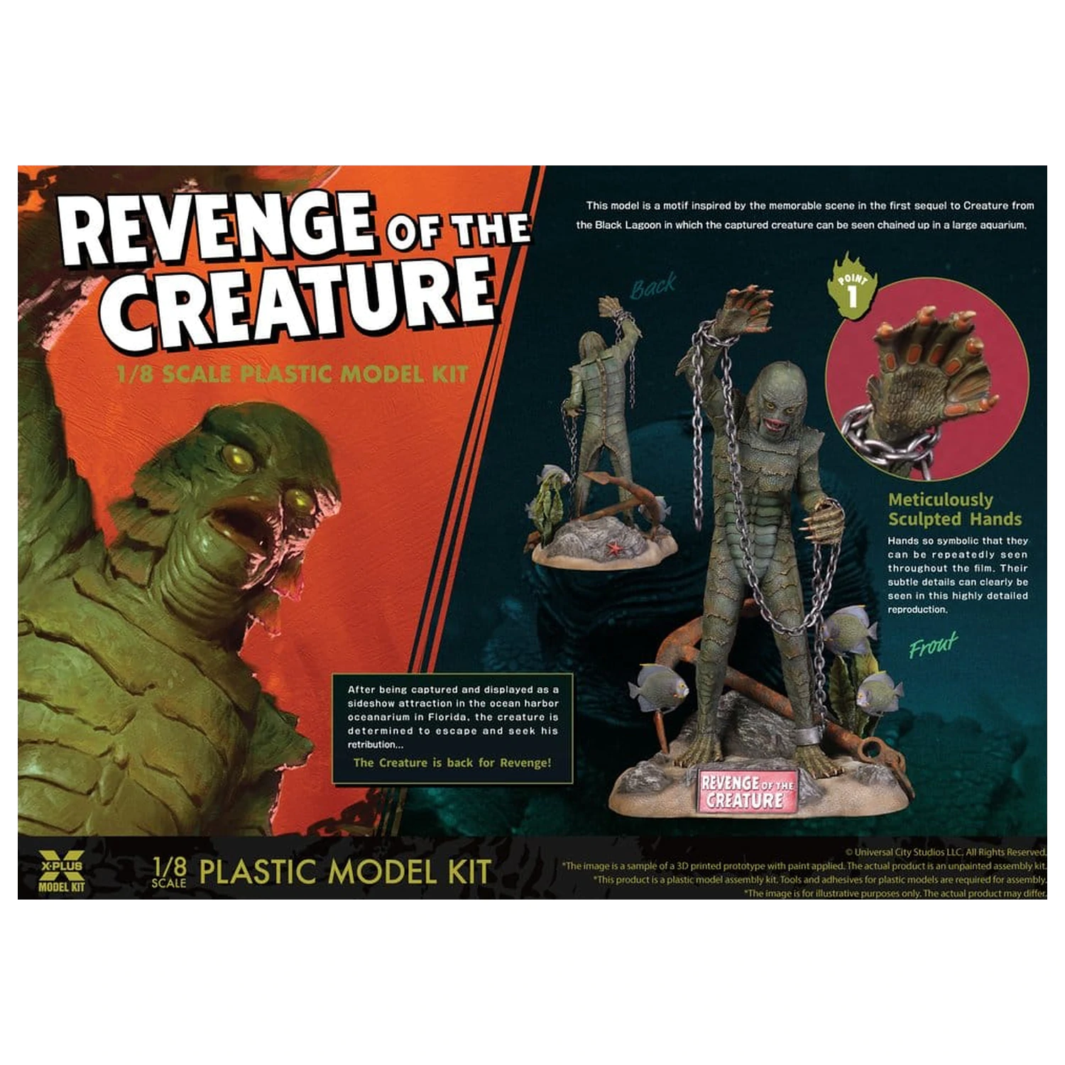 Revenge of the Creature plastični model kit 1/8 Revenge of the Creature 28 cm (reprodukcija) fotografija proizvoda