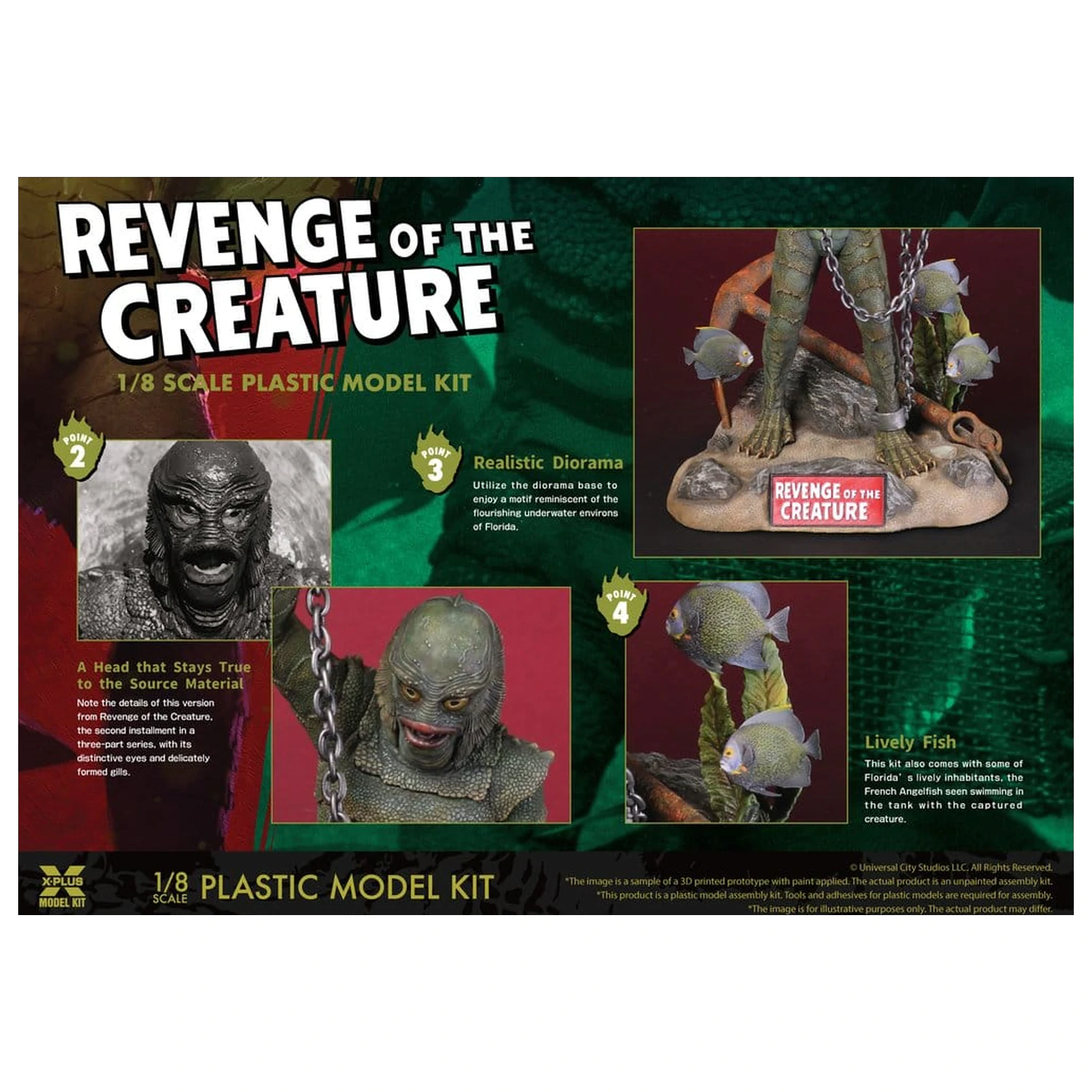 Revenge of the Creature plastični model kit 1/8 Revenge of the Creature 28 cm (reprodukcija) fotografija proizvoda