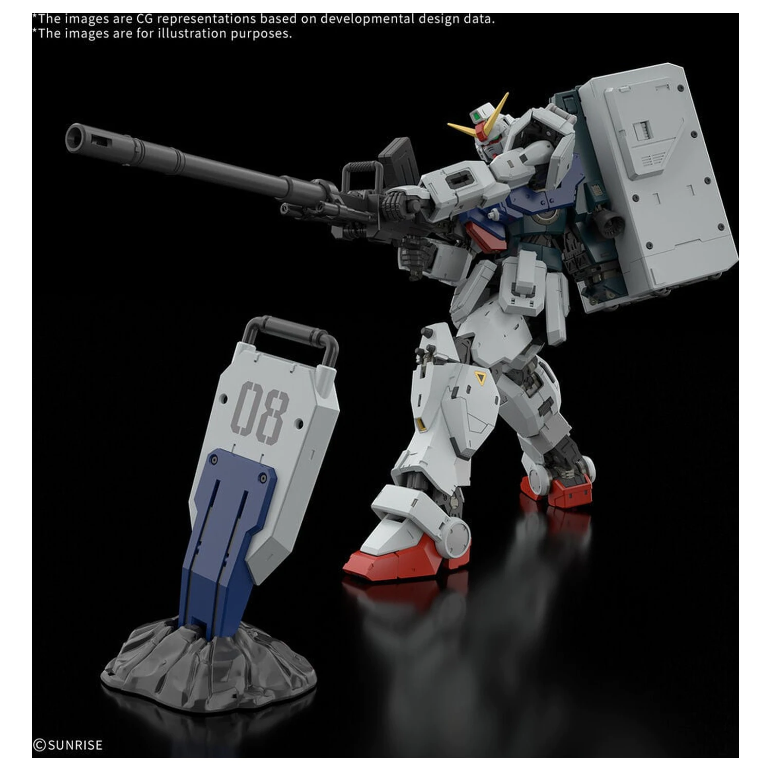 RG 1/144 Gundam Ground Type Mobile Suit Gundam The 08th MS Team Model Komplet fotografija proizvoda