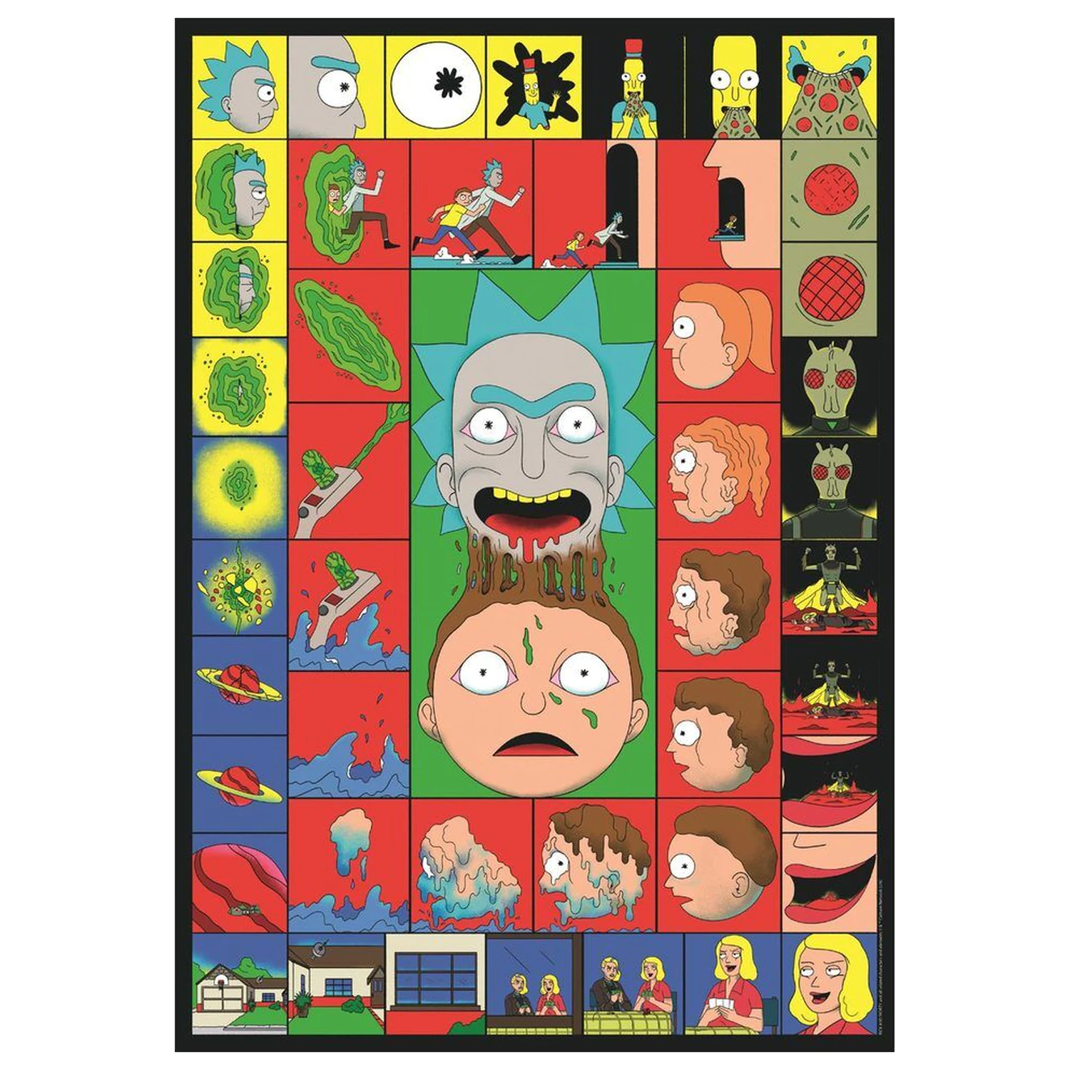 Rick and Morty 3 slagalice 1000 komada fotografija proizvoda