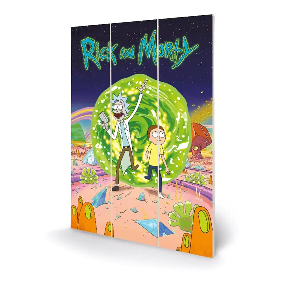 Rick and Morty drvena zidna dekoracija Portal 20 x 30 cm fotografija proizvoda