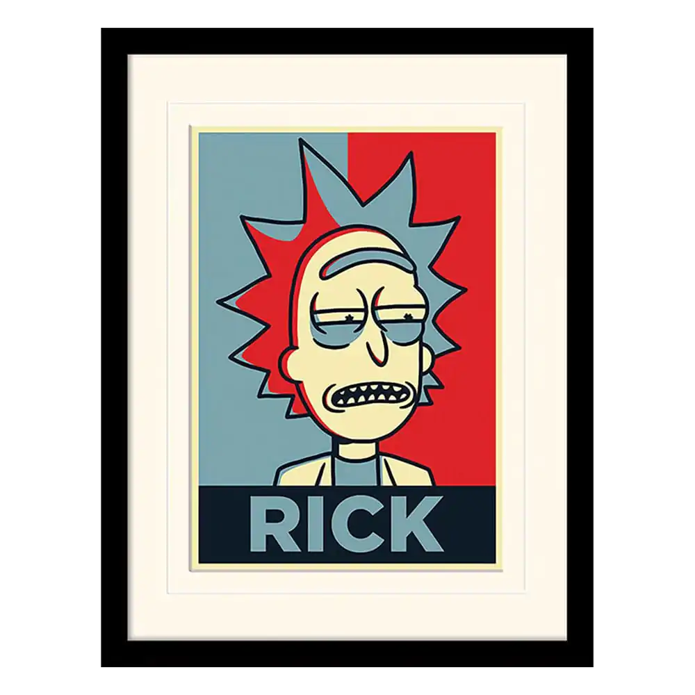 Rick and Morty Collector Print Uokviren Poster Rick Campaign (bijela pozadina) fotografija proizvoda