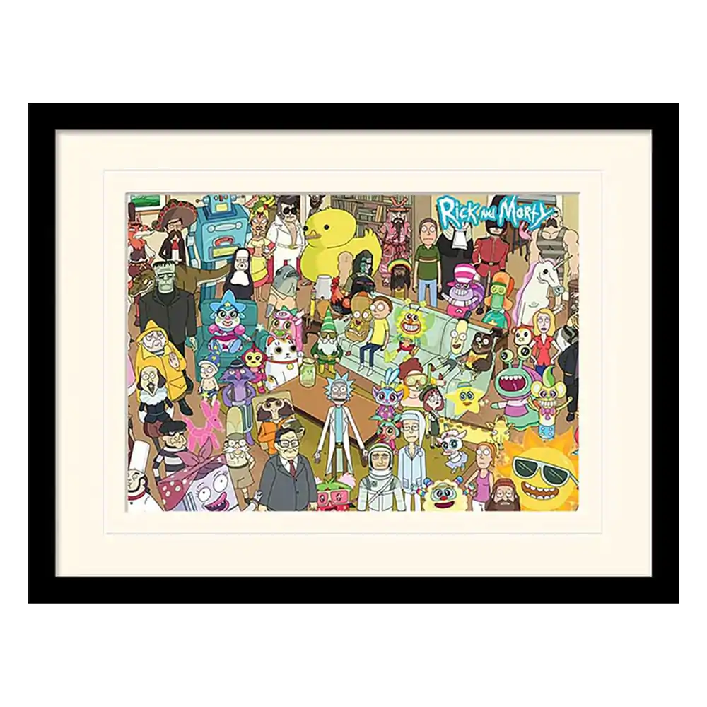 Rick and Morty Collector Print Uokviren Poster Total Rickall (bijela pozadina) fotografija proizvoda