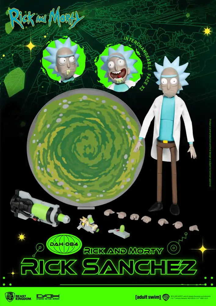 Rick and Morty Dynamic 8ction Heroes akcijska figura 1/9 Rick Sanchez 23 cm fotografija proizvoda