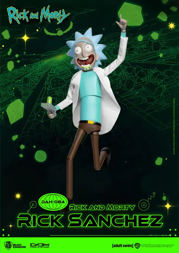 Rick and Morty Dynamic 8ction Heroes akcijska figura 1/9 Rick Sanchez 23 cm fotografija proizvoda