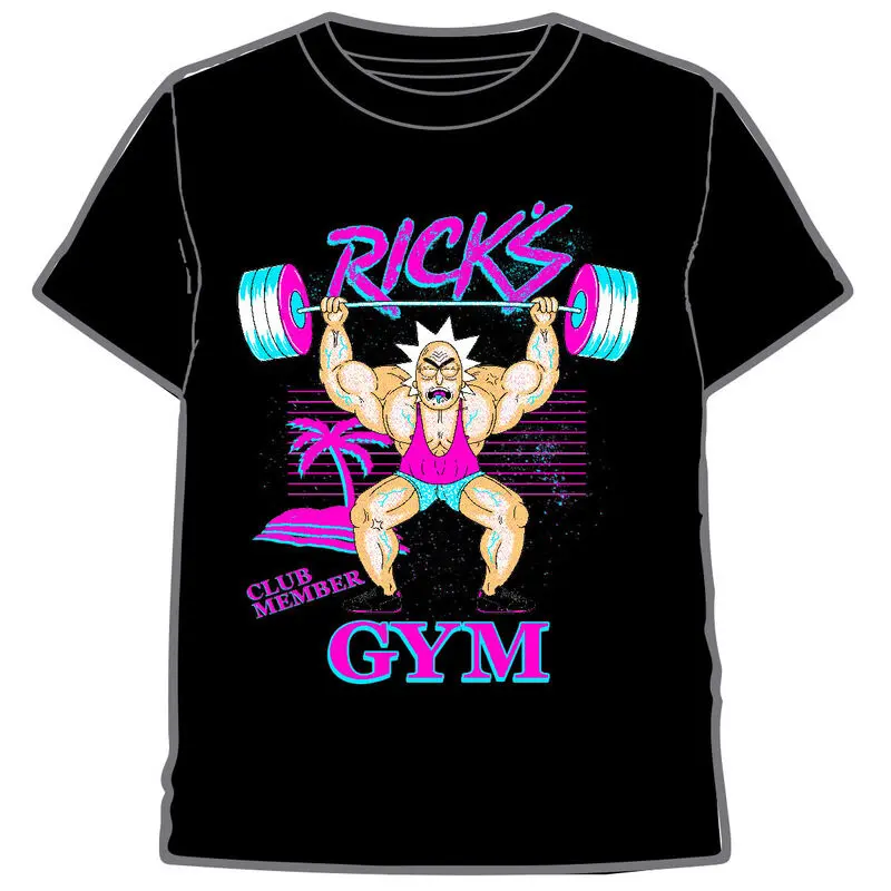 Rick and Morty Rick's Gym Majica za odrasle fotografija proizvoda