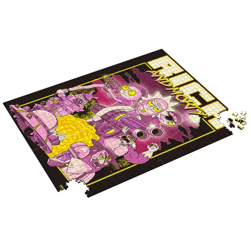 Rick & Morty Puzzle Retro Poster (1000 dijelova) fotografija proizvoda