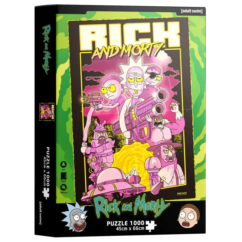 Rick & Morty Puzzle Retro Poster (1000 dijelova) fotografija proizvoda