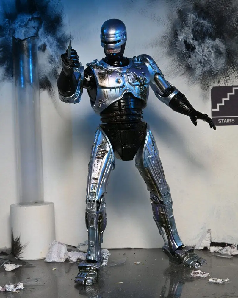 RoboCop akcijska figura Ultimate Battle Damaged RoboCop sa stolicom 18 cm fotografija proizvoda