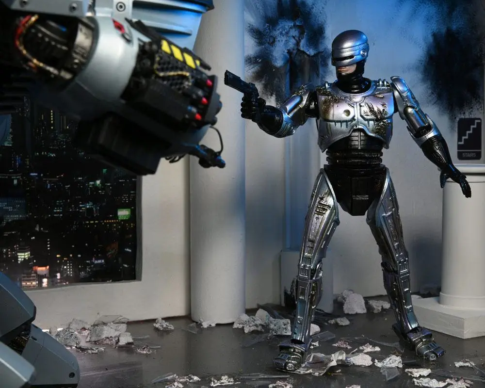 RoboCop akcijska figura Ultimate Battle Damaged RoboCop sa stolicom 18 cm fotografija proizvoda