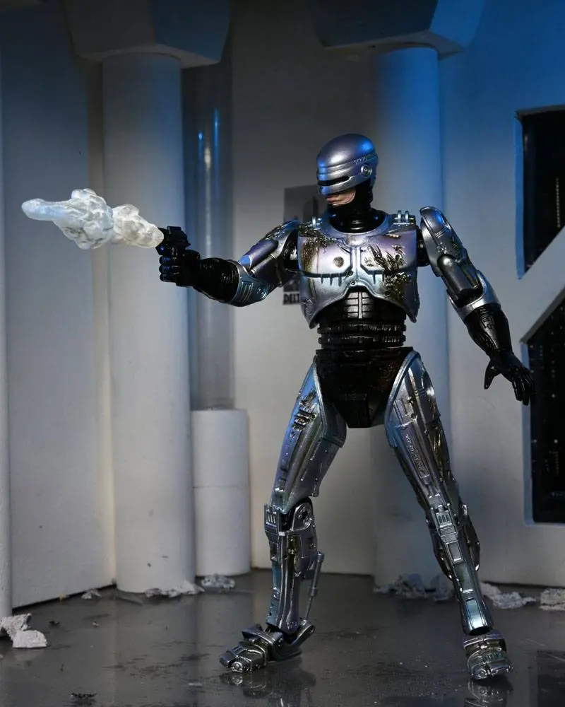 RoboCop akcijska figura Ultimate Battle Damaged RoboCop sa stolicom 18 cm fotografija proizvoda